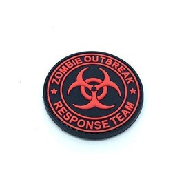 Patch Nation Zombie Outbreak Response Team Black PVC Velcro Emblem Badge