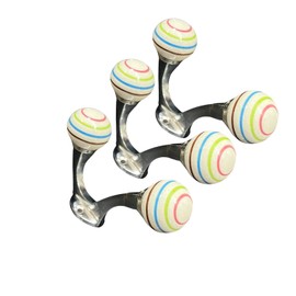 Perilla Home 3 Pack Coat Rack Wall Hook - Hooks for Hanging Heavy Duty Wall Hooks - Hooks for Bathroom Shower Kitchen Keys Door Outdoor Home Improvement Utility Hook (Mix Colour)