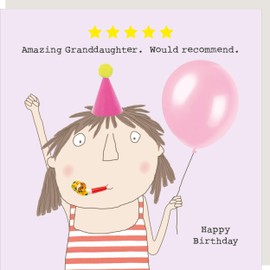 Rosie Made A Thing Five Star Granddaughter Birthday Card Humour Greeting Cards FSR11