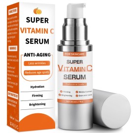 Super Vitamin C Serum for Face Wrinkle & Age Spots Reduction All-In-One Hydrating