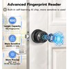 Anweller Smart Door Knob with Lock, Fingerprint Code Keypad Keyless