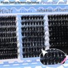 Fluffy Lash Clusters 80D+100D+200D Thick Cluster Eyelash Extensions 12-20MM Wispy