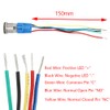 ESUPPORT 12V Car Vehicle Blue LED Light Headlight Push Button