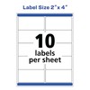 Avery 5523 Wthrproof Mailing Labels, Address, 2-Inch x4-Inch, 500/PK, WE