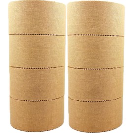 Tape Me Away Athletic Tape - 8-Pack - Cotton Support Tape - Easy Tear Edges - Strong Stickiness - Beige, 3.8cm wide, 10M Long
