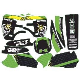 Kawasaki Graphic Kit KX500 1998 1999 2000 2001 2002 2003 2004 2005 2006