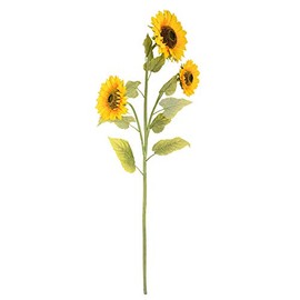 Vickerman Sunflower Bush Artificial-Flowers, 53", Yellow