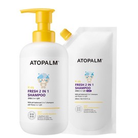 Atopalm Kids Fresh 2-in-1 Shampoo Full Size 460ml + Refill 400ml Set / 키즈 프레쉬 2in1 샴푸 본품 460ml+리필 400ml 세트