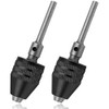 Mesee 2Pcs Mini Keyless Drill Chuck, 0.3-3.4mm Universal Quick Change