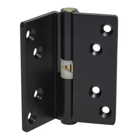Cranked Rise and Fall Cubicle Door Hinges in Matte Black - Right Handed
