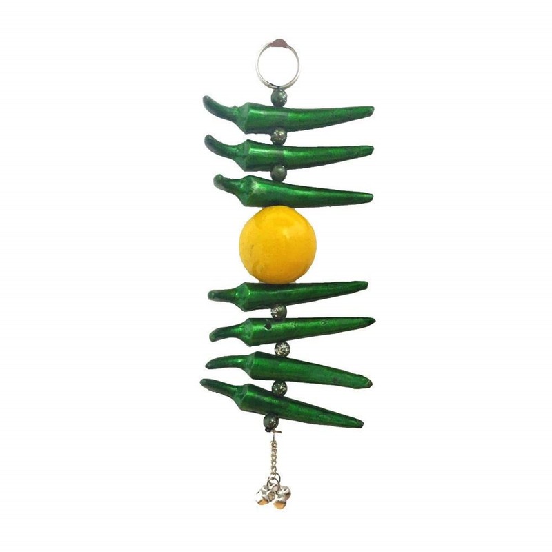 Nimbu Metal Mirchi Door Hanging Evil Eye Buri Nazar Battu