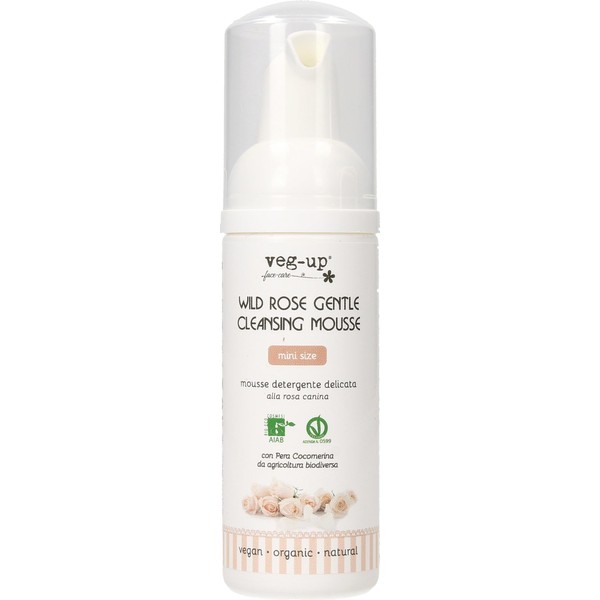 veg-up Wild Rose Gentle Cleansing Mousse, 50 ml