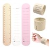 6Pcs Silicone Memo Wrist Bands,9.37"X1.77"Wearable to do List Bracelet Reusable