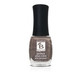 BARIELLE Protect Plus Color Nail Polish - Iced Cinnamon, A Rich Metallic Brown Nail Color with Prosina .45 ounces