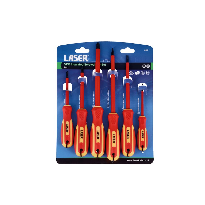 Laser 8455 VDE Insulated Screwdriver Set 6pc