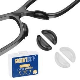 SMARTTOP Eyeglass Nose Pads, 20 Pairs Air Bag Soft Silicone Anti-Slip Adhesive Nose Pad for Full Plastic Frames Sunglasses Reading Glasses