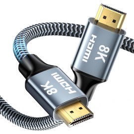 CABNEER 8K HDMI 2.1 Cable 12 m, HDMI Cable High Speed 48Gbps 8K @ 60Hz 4K @ 120Hz 2.2/2.3 for Dolby eARC HDCP HDR, Compatible with HDTV, Laptop etc