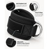 Adjustable Ankle Straps for Cable Machine Workouts – Padded Dual