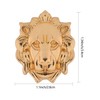 6Pcs Gold Lion Fridge Magnets, 3D Animal Refrigerator Magnets, Funny