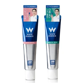 White Essence Toothpaste Set Whitening Gum Disease Bad Breath Care Toothpaste Teeth Whitening (1x Sheer White + 1x Breath Tech)