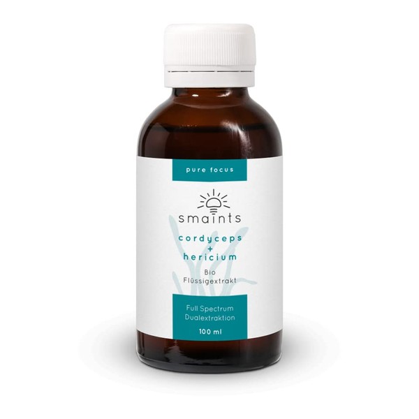 smaints Organic Liquid Extract - Cordyceps Sinensis Extract & Hericium