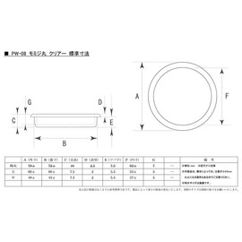 Bidoor PW-08 Wooden Maple Round, Clear, Large Size, Pack of 2