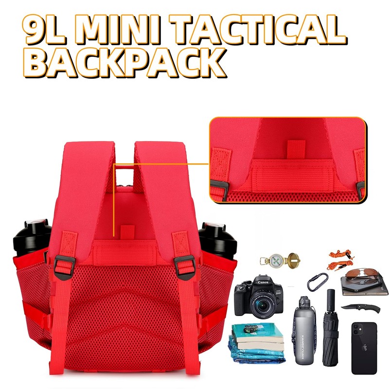 HongXingHai 9L Tactical Assault Backpack Gym Backpack Hiking Travel Backpack