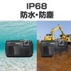 BLUEWIDE IP68 Waterproof Compact Digital Camera, Dustproof, Shockproof, 64 Megapixels,