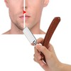Manual Razor Professional Men Male Wooden Handle Folding Shaver Blade