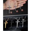ZENLUNANO Crucifix Cross Necklace for Men with Exquisite Jesus Pendant
