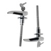 WFLNHB Outside Locking Door Handles Silver Steel Replacement for 1933