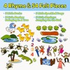 4 Stories Felt Boards Kits for Toddler Kids, Flannel Pieces