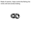 PATIKIL 10pcs 2.7mm Ceramic Guide Rings Fishing Rod Repair Kit