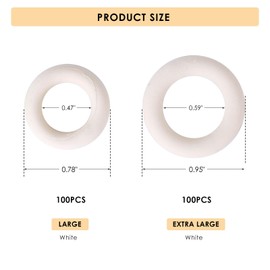 ZHEQOGZH 200pcs Livestock Castration Bands Castrator Rings for Goats Lambs Sheeps and Calves (Large and Extra Large)