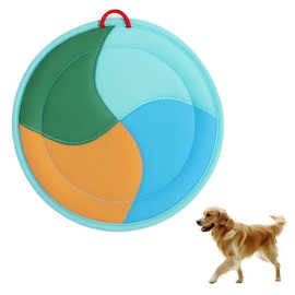 1 PCS Frisbee, Dog Frisbee For Fetch with Soft and Thick Edges, on Teeth & Gums, Lightweight & Water Floating, Outdoor Play Frisbee Dog Toy for All Breeds