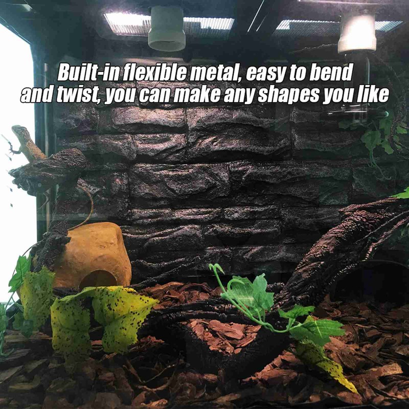 Artificial Reptiles Vine Climber Jungle Forest Bend Branch Terrarium Cage