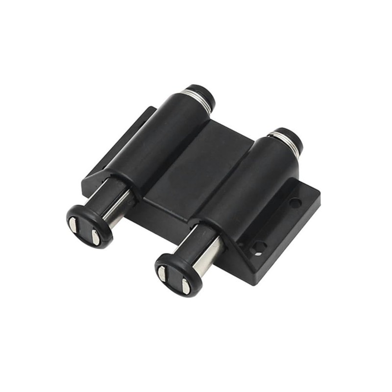 2Pcs Black Drawer Push to Open Catches with Fixing Screws,