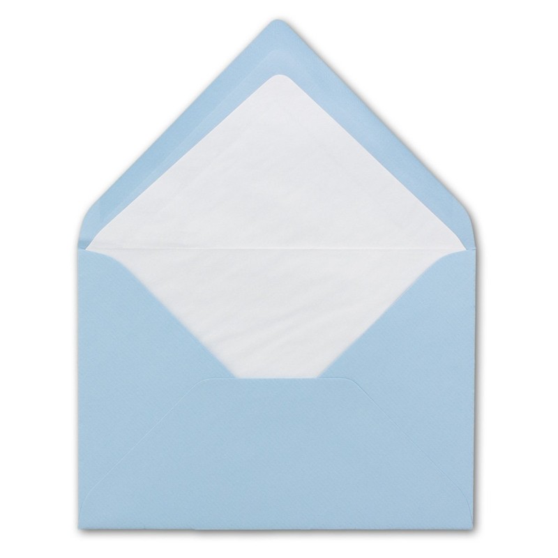 25 x envelopes in Light Blue - envelopes in DIN