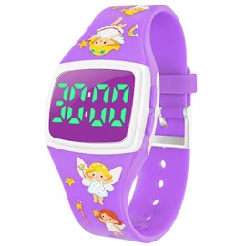Potty Watch for Toddler Boys Girls, Potty Training Watch for 3-7 (Purple)