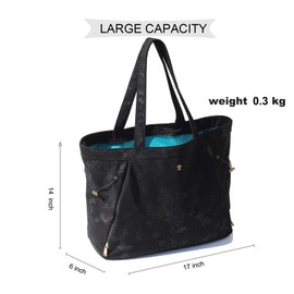 ESVAN Corduroy Yoga Tote Bag Gifts for Women Drawstring Everyday Valentines Gifts for Office Workout Travel Carryall Pilates Gym and Vacation