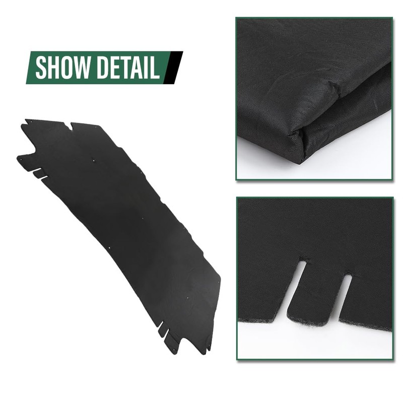 LQI Hood Insulation Pad 1/2" with Clips Compatible with Dodge