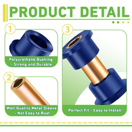 Drive-up Club Car DS Bushings and Sleeve Kit, Polyurethane Bushings Kit Fits for Front Upper A Arm Suspension DS 1992-up Models, Replaces OEM 1016346