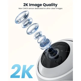 ieGeek 2K Indoor Security Camera, 5G/2.4G WiFi Pet Cameras for Home Security, 360° Dog Cam w/Auto Tracking, Smart Motion Detection, Phone App, Baby Monitor, 3MP Night Vision, Works with Alexa(2 Pack)