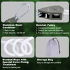 Vigorport Retractable Travel Clothesline, Portable Clothes Line Heavy Duty Rope