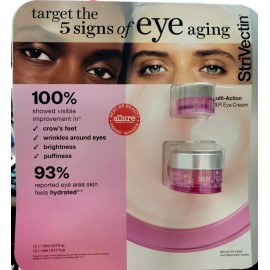 Strivectin NIA114 Multi-Action R&R Eye Cream 0.5 oz 15mL Set + 0.17 oz  5 mL