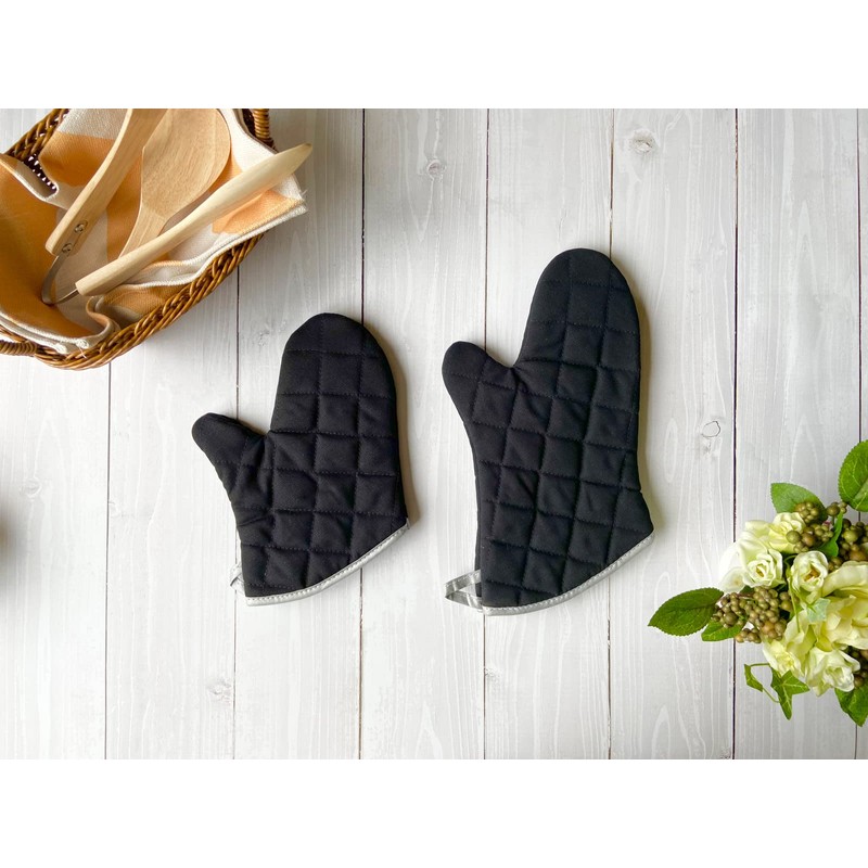 Perpetual Heat Resistant Oven Mitt 10" Black TVM-1