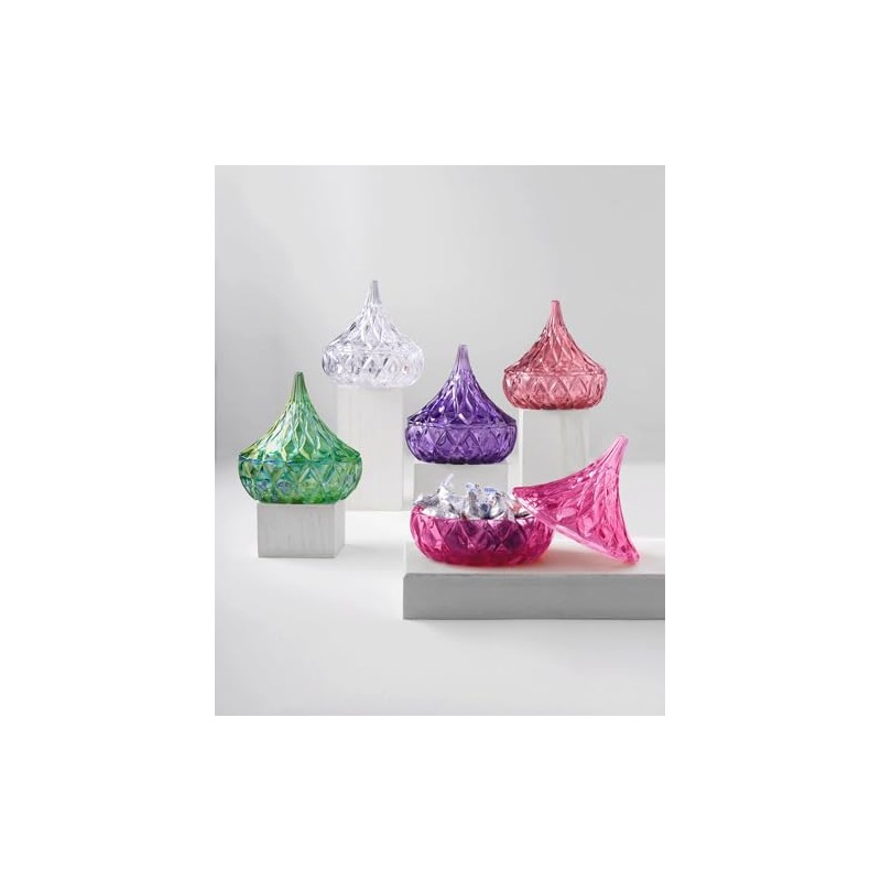 Godinger Hershey Candy Dish, Chocolate Dish, Crystal Decor (Clear) Living