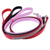 COLLBATH Sparkly Studded Rhinestone Dog Leash Red Collar Pet Walking