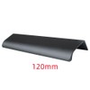 MOVKZACV Black Drawer Pulls, Finger Edge Pull Concealed Handle,Modern Style