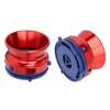 1 Pair NAB Hub Adapters Polished Aluminum Alloy Universal Loading